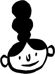 کاریکاتور دختر بو دم اسبی سیاه