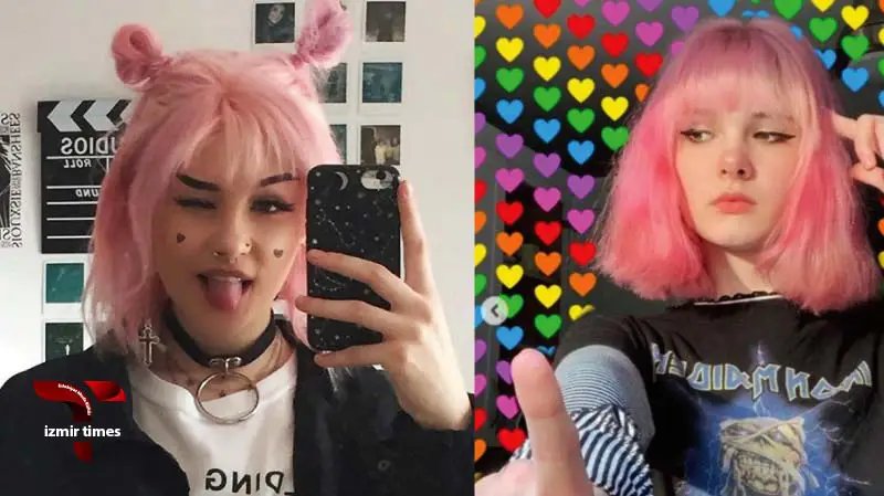 دختر مو صورتی تیک تاک