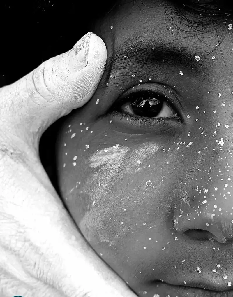 سیاه و سفید صورت