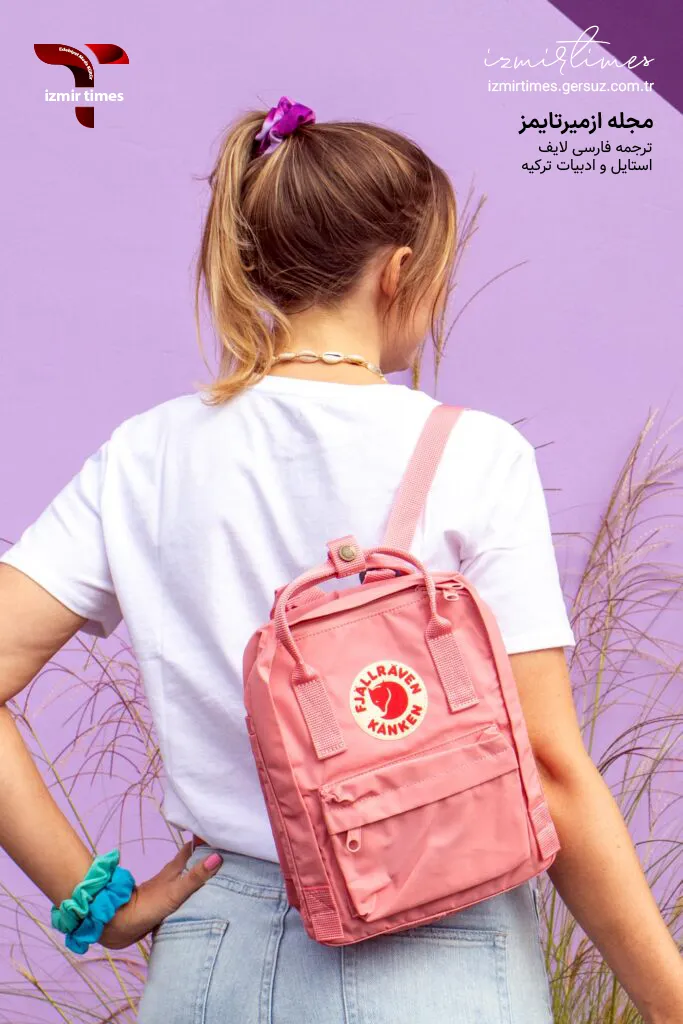 مدل موی دم اسبی کیف صورتی و اسکرانچی آبی