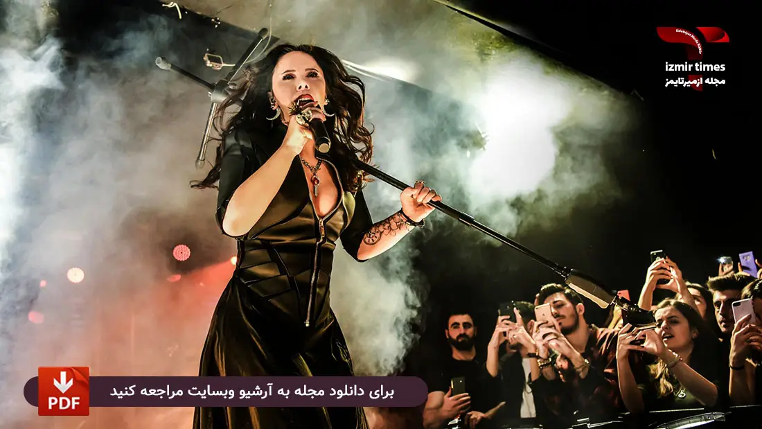 کنسرت شبنم فراح خواننده ترک با استایل گوتیک