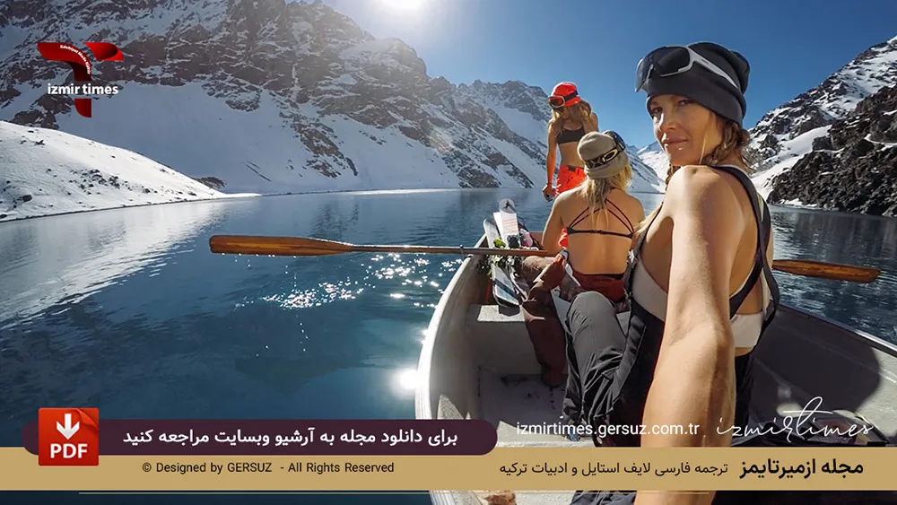 قایق سواری بیکینی سفید دوربین گوپرو