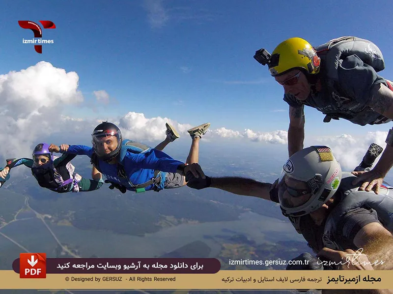 چتربازی و سقوط آزاد با دوربین گوپرو